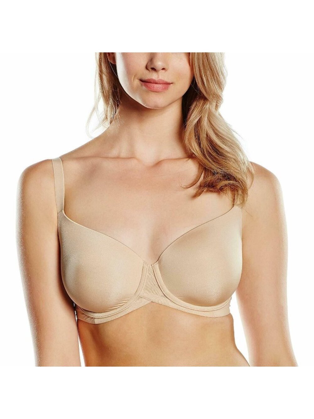 🆕WACOAL Ultimate Side Smoother Underwire T-Shirt Bra 36C Sand Beige #853281